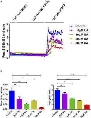 Gut Bacterial Metabolite Urolithin A (UA) Mitigates Ca2+ Entry in T Cells by Regulating miR-10a-5p